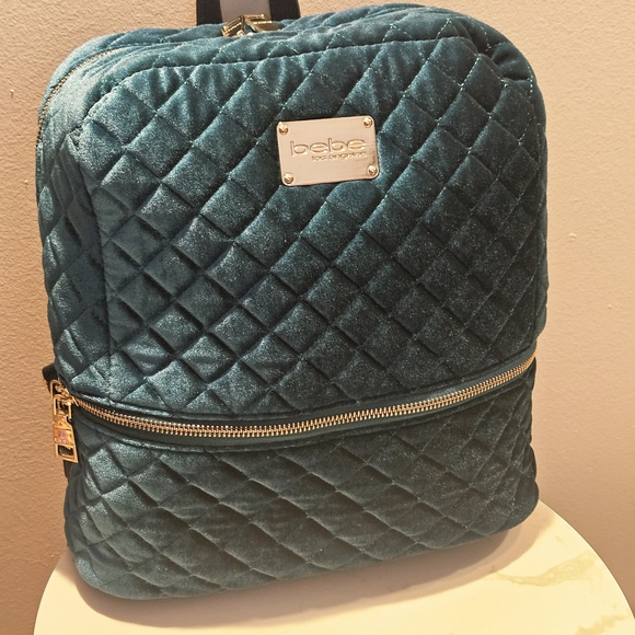 Bebe Blue Quilted Backpack - Picture 3 of 14